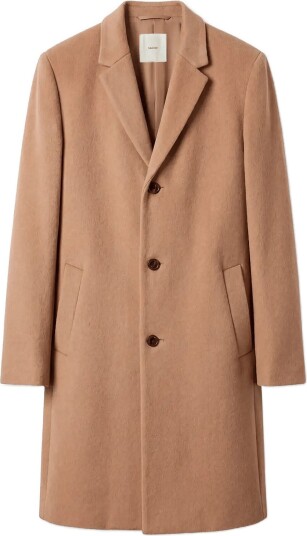 Calvin Klein Ls Wool Blend Overcoat   TIGERS EYE   44 x 44