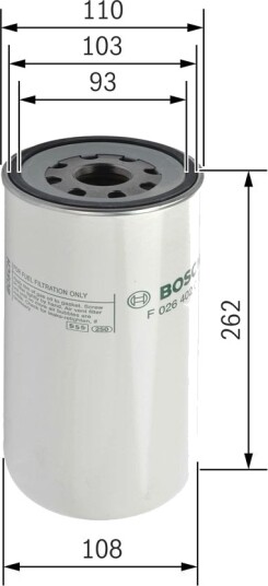Drivstoffilter BOSCH F 026 402 017 Drivstoffilter BOSCH F 026 402 017