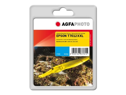 Agfaphoto - Cyan - Kompatibel - Blekkpatron (Alternativ For: Epson C13t70124010 Epson T7012) - For Epson Workforce Pro Wp-4015 Dn Wp-4095 Dn Wp-4515 Dn Wp-4525 Dnf Wp-4595 Dnf