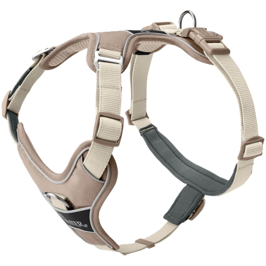 Hunter Divo Up Taupe Hundesele 72-100/L i Polyester