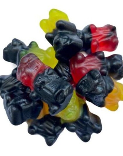 1 kg Matthijs Duo Bears   Pose med Fruktvingummi og Lakris