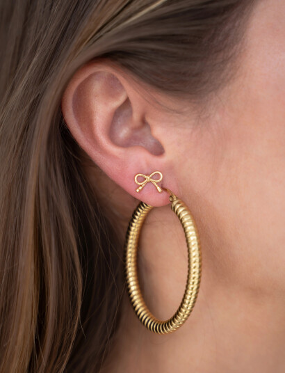 My Jewellery Earstuds Bow Mini   Gold   ONE SIZE