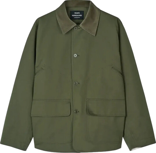 Mads Nørgaard Repellent Twill Wilson Jacket - Khaki green - 58