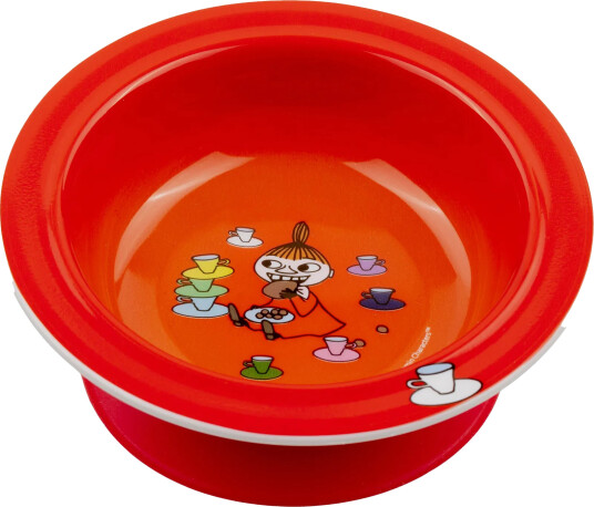 Rätt Start Mumin Lille My sugekoppstallerken Ø15,5 cm Rød Rätt Start Mumin Lille My sugekoppstallerken Ø15,5 cm Rød