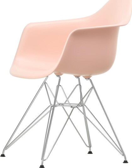 Vitra Eames Plastic RE DAR Spisestuestol Lys Rosa/ Krom Vitra Eames Plastic RE DAR Spisestuestol Lys Rosa/ Krom