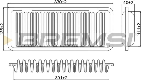 Luftfilter BREMSI FA1233 Luftfilter BREMSI FA1233