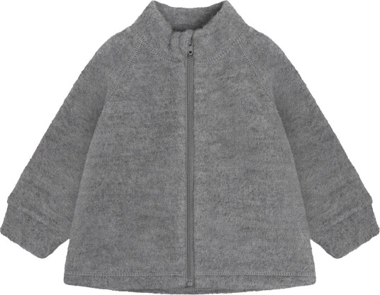 CeLaVi Jacket W/Zipper Soft Wool Grey 60