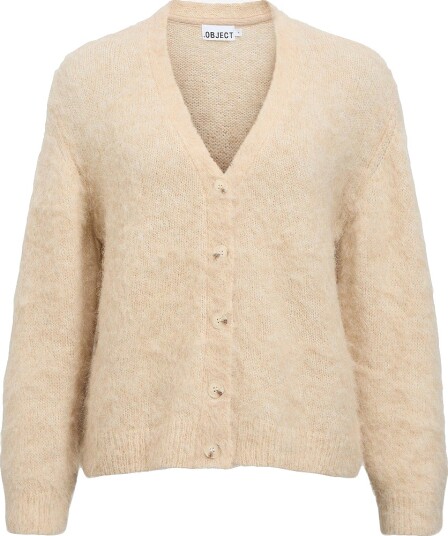 Object Objharry L/S Lo Knit Cardigan Noos Cream XS Object Objharry L/S Lo Knit Cardigan Noos Cream XS