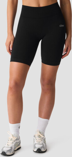 Smooth Seamless Biker Shorts Svart Svart Large
