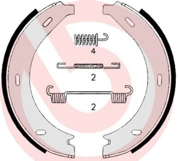 Bremseskosett håndbrems BREMBO S 50 517