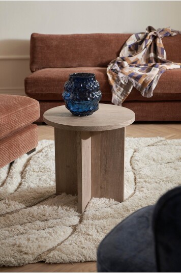&Home Sidebord Poppy Ø 50 cm Hvit