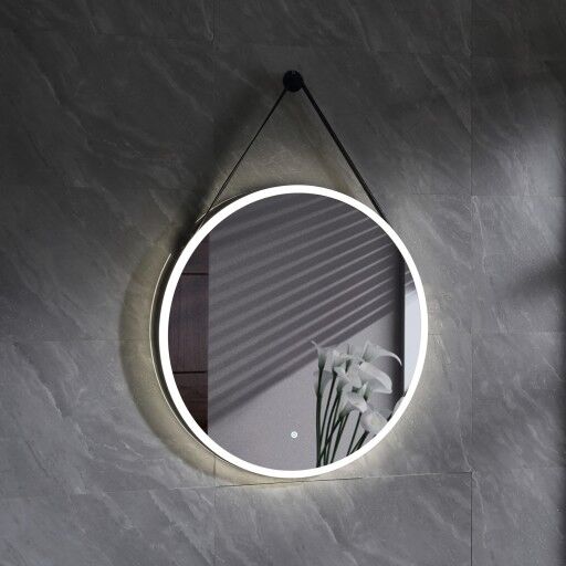 Bathlife Glimma speil 80x80 cm med LED lys hvit