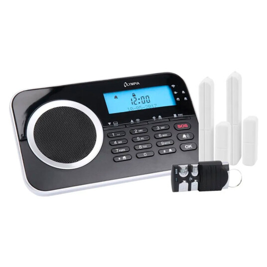 Olympia Protect 9730 Trådløst Alarmsystem med GSM-tilkobling for Hjemmesikkerhet Olympia Protect 9730 Trådløst Alarmsystem med GSM-tilkobling for Hjemmesikkerhet