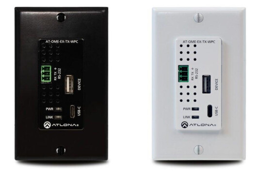 ATLONA Omega single gang wall plate ATLONA Omega single gang wall plate