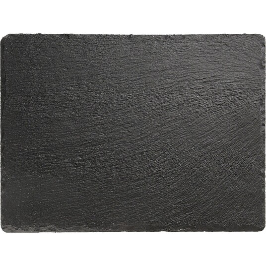 APS Skiferfat; 26.5x20.5x1 cm LxBxH; Svart; Rektangulær