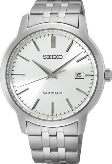 Seiko Herreklokke SRPH85K1 Classic Sharp Edged Hvit/Stål Ø41 mm