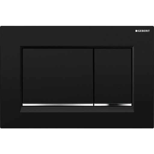 Geberit Sigma 20 Square Sort/krom