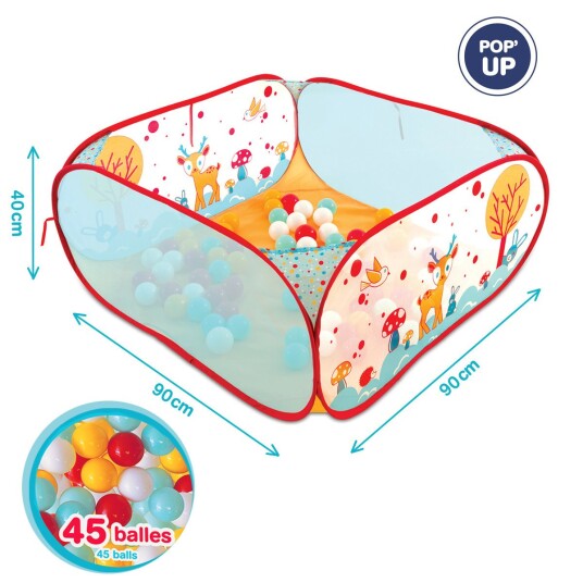 Ludi Play pen with balls Forest LU20005 Ludi Play pen with balls Forest LU20005