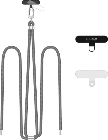 Tech-Protect Tech-Protect C7s Rope Crossbody-Rem Crayon Grey/Silver