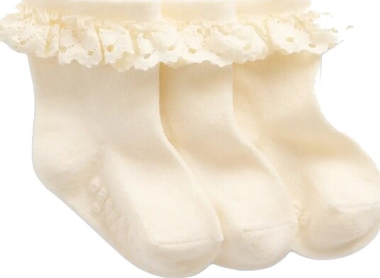 GAP Baby Socks (3 Pack) From The Gap Collection   IVORY FROST   56/62