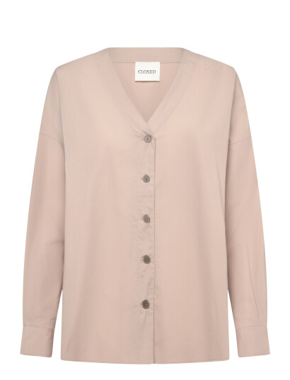 Closed No Collar Blouse Shirts & Blouses   Beige   XS