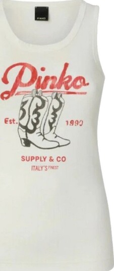Pinko Dame Topper Hvit S,