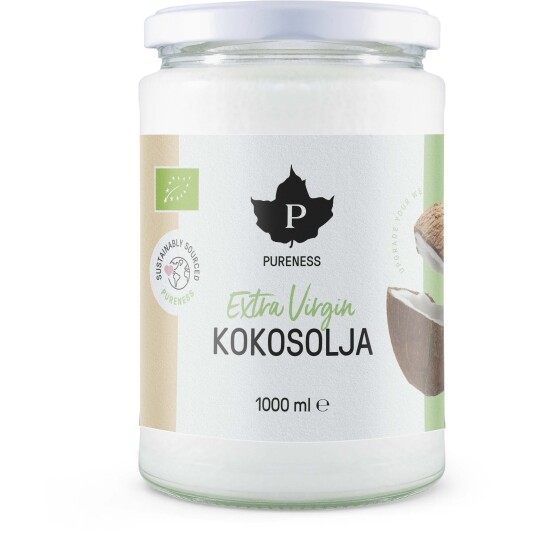 Pureness Jungfru kokosolja Eko 1000 ml Pureness Jungfru kokosolja Eko 1000 ml