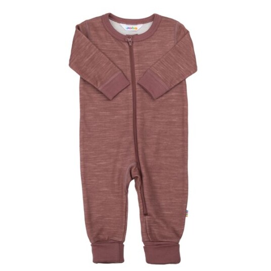 Joha Goose ull/bambus heldress ensfarget rosa 50