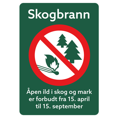 Jo Safety Skogbrannskilt A4 Forbudsskilt som advarer mot skogbrann 6308050RDA4 Jo Safety Skogbrannskilt A4 Forbudsskilt som advarer mot skogbrann 6308050RDA4