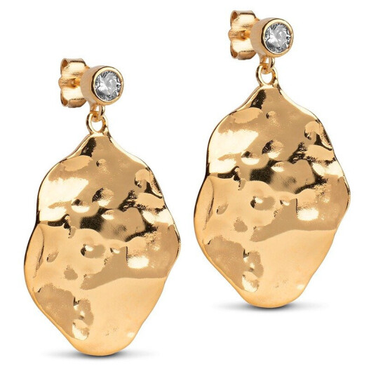 Enamel Marissa Øredobber 18 kt. Gullforgylt sølv E398G - Dame - 925 sterling silver