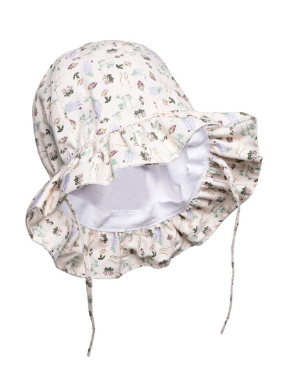 Melton Bell Hat W/Print Beige 47