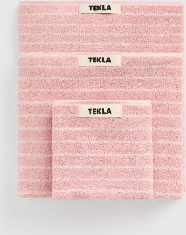 Tekla | Tekla håndklær | Håndkle 70x140 shaded pink stripes Tekla | Tekla håndklær | Håndkle 70x140 shaded pink stripes