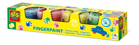 SES Creative Fingerpaint Primary 4x110ml S00391