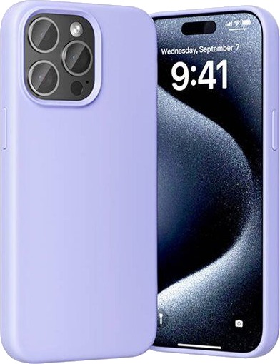Vention KUFV0 40 Silicone Case for iPhone 15 Pro Max purple
