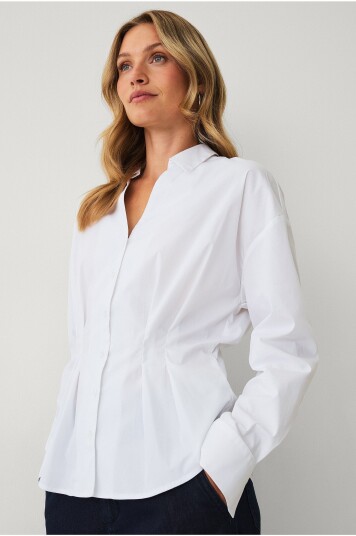 Ellos Collection   Skjorte med definert midje   Hvit