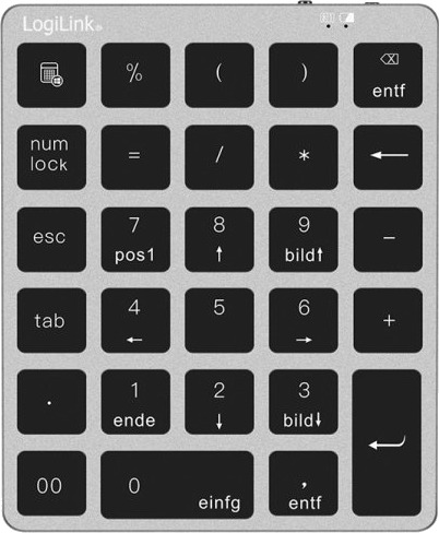 Logilink ID0212 Bluetooth Keyboard grå