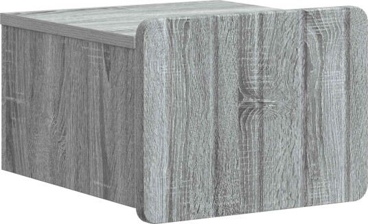  Vegghengt Nattbord Grå sonoma 33 x 34,5 x 24 cm Konstruert tre