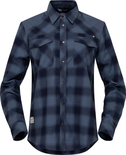 Norrøna Women's Femund Flannel Shirt Navy Blazer L, Navy Blazer Norrøna Women's Femund Flannel Shirt Navy Blazer L, Navy Blazer