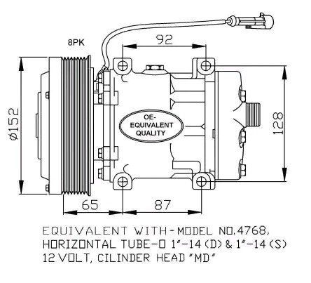 AC kompressor NRF 32877 AC kompressor NRF 32877