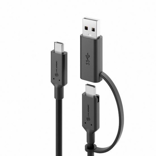 ALOGIC USB C Kabel Typ C -C USB +A Adapter M/M     1,2m,  sw