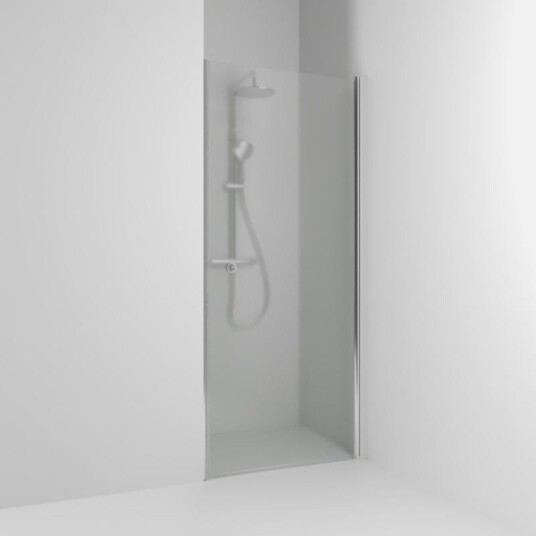 Svedbergs Skoga Dusjnisje Rett 96,3 cm, Alu Blank/Frostglass