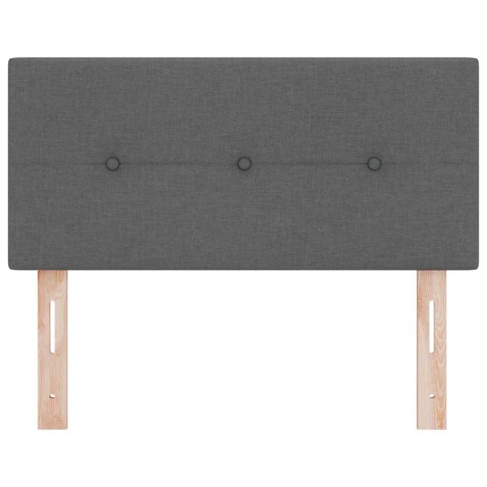 LED Hodegjerde Med Knapper Mørk Grå 80 cm Stoff LED Hodegjerde Med Knapper Mørk Grå 80 cm Stoff