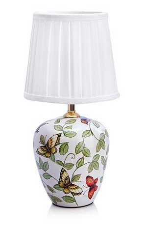 Mansion Bordlampe 33cm Mønstret/Hvit Mansion Bordlampe 33cm Mønstret/Hvit