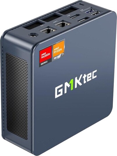 GMKtec K6 Mini PC Ryzen 7 16GB 1TB SSD Mørk Grå