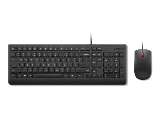 Lenovo Essential Wired Combo Usb Qwerty Usa Med Eurosymbol Svart 4X31R64439 Lenovo Essential Wired Combo Usb Qwerty Usa Med Eurosymbol Svart 4X31R64439