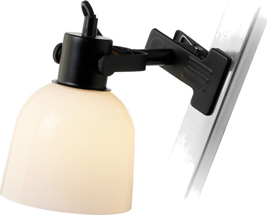 Halo Design - Glow Klemmelampe Svart/Opal - Lampemesteren