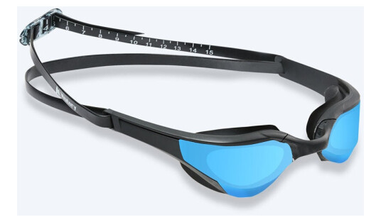 Watery svømmebriller Instinct Elite Mirror Svart/blå Konkurranse / trening svømmebriller Watery svømmebriller Instinct Elite Mirror Svart/blå Konkurranse / trening svømmebriller