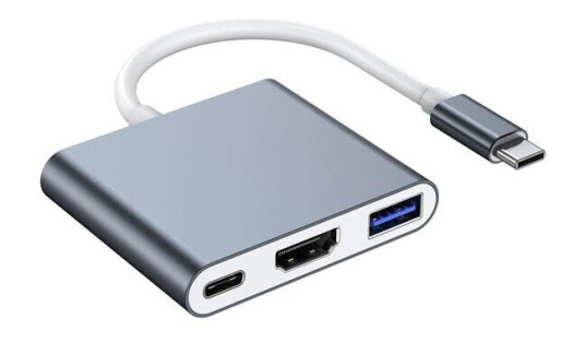 Lippa 3-in-1 87W USB-C PD 4K HDMI Hub USB-hub - 3 porter Lippa 3-in-1 87W USB-C PD 4K HDMI Hub USB-hub - 3 porter