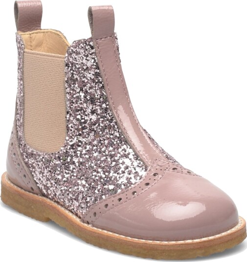 ANGULUS Booties Flat With Zipper Pink 25