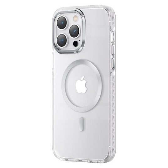 Kingxbar Kingxbar Pqy Ice Crystal Series Magnetisk Deksel Til Iphone 14 Plus Magsafe Sølv